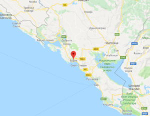 Карта Будви