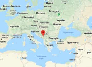 карта Чорногорії