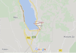 Котор - карта