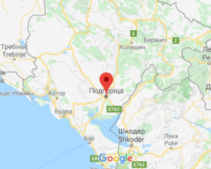 Подгориця карта