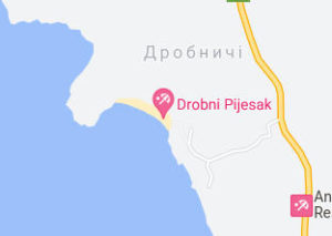 Розташування Пляжу Дробний Пісок на карті