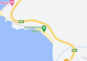 Розташування Пляжу Каменово на карті