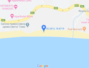 Розташування Пляжу Бечичі на карті