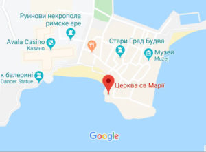 Розташування Церкви Санта-Марія ін Пунта на карті