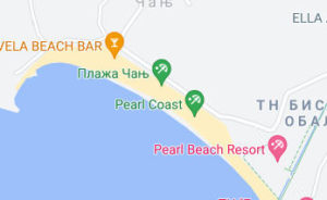 Розташування Перлового пляжу Чань на карті
