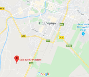 Розташування Монастира Дайбабе на карті