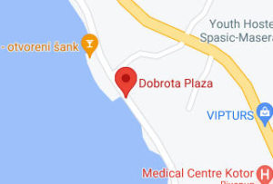 Розташування Міського пляжу Доброта на карті