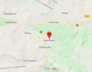Мойковац -карта