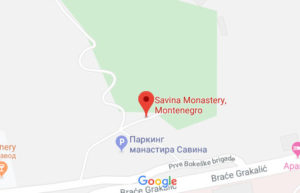 Розташування Монастира Савіна на карті