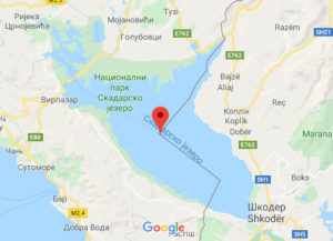Розташування Національного парку Скадарське озеро на карті