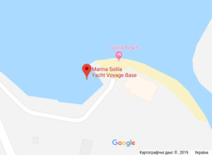 Розташування Порту Тивата Marina Solila на карті