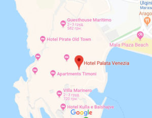 Розташування Палацу Венеції на карті