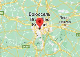 Брюссель - Бельгія - карта