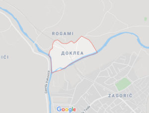 Розташування Руїн стародавнього міста Дукля на карті