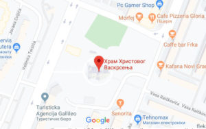 Розташування Собору Христового Воскресіння на карті