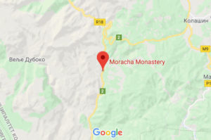 Розташування Монастира Морача  на карті