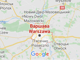 Варшава - карта