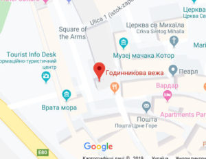 Розташування Годинникової вежи на карті