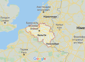 Бельгія - карта