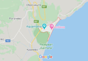 Албена - Болгарія - карта