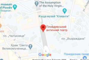 Розташування Римського Амфітеатру на карті