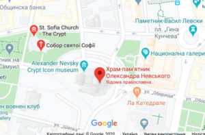 Розташування Собору Олександра Невського на карті