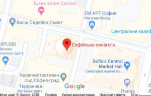 Розташування Центральної Синагоги на карті