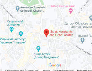 Розташування Церкви святих Костянтина і Єлени на карті