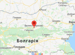 Велико-Тирново - Болгарія - карта