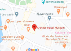 Розташування Археологічного музею Несебра на карті