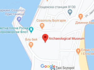 Розташування Археологічного музею Созополя на карті