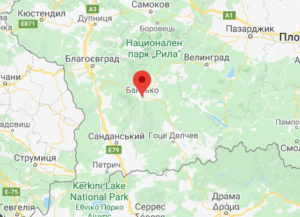 Гірськолижний курорт Банська - Болгарія - карта