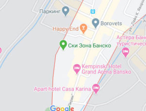Розташування Горнолыжный курорт Бансько на карті
