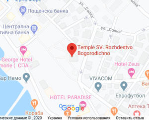 Розташування Церкви Різдва Пресвятої Богородиці на карті