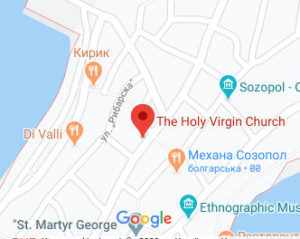 Розташування Церкви Пресвятої Богородиці на карті