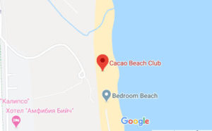 Розташування Пляжу «Какао-Біч» на карті