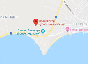 Розташування Античної купольної гробниці на карті