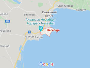 Несебр - Болгарія -карта