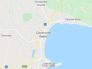 Розташування Пляж Сонячного Берега на карті