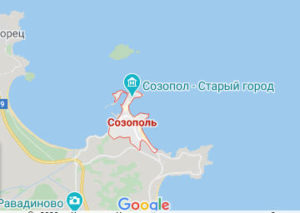 Созополь - Болгарія - карта