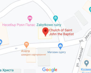 Розташування Церкви Святого Іоанна Хрестителя на карті