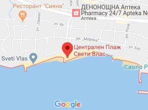 Розташування Пляжу Святого Власа на карті