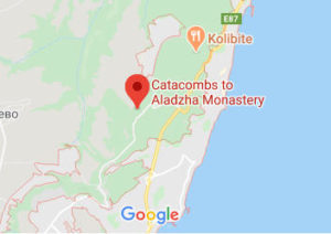 Розташування Монастиря Аладжа на карті