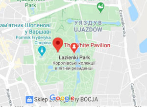 Розташування Білого дому Королівського парку на карті