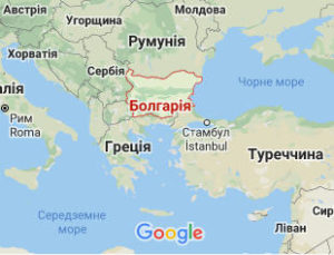 Болгарія - карта