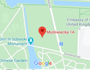 Розташування Ермітажу Королівського парку на карті