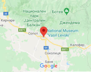 Карлово - Болгарія - карта