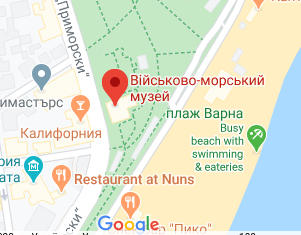 Розташування Морського музею на карті