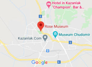 Розташування Музею троянд на карті