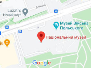 Розташування Національного музею Польщі на карті